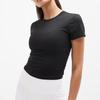 Hot Girl T-shirt Short Sleeve Slim-fitting Stretchy Fitness Sports Top for Spring/summer Yoga and Exercise
