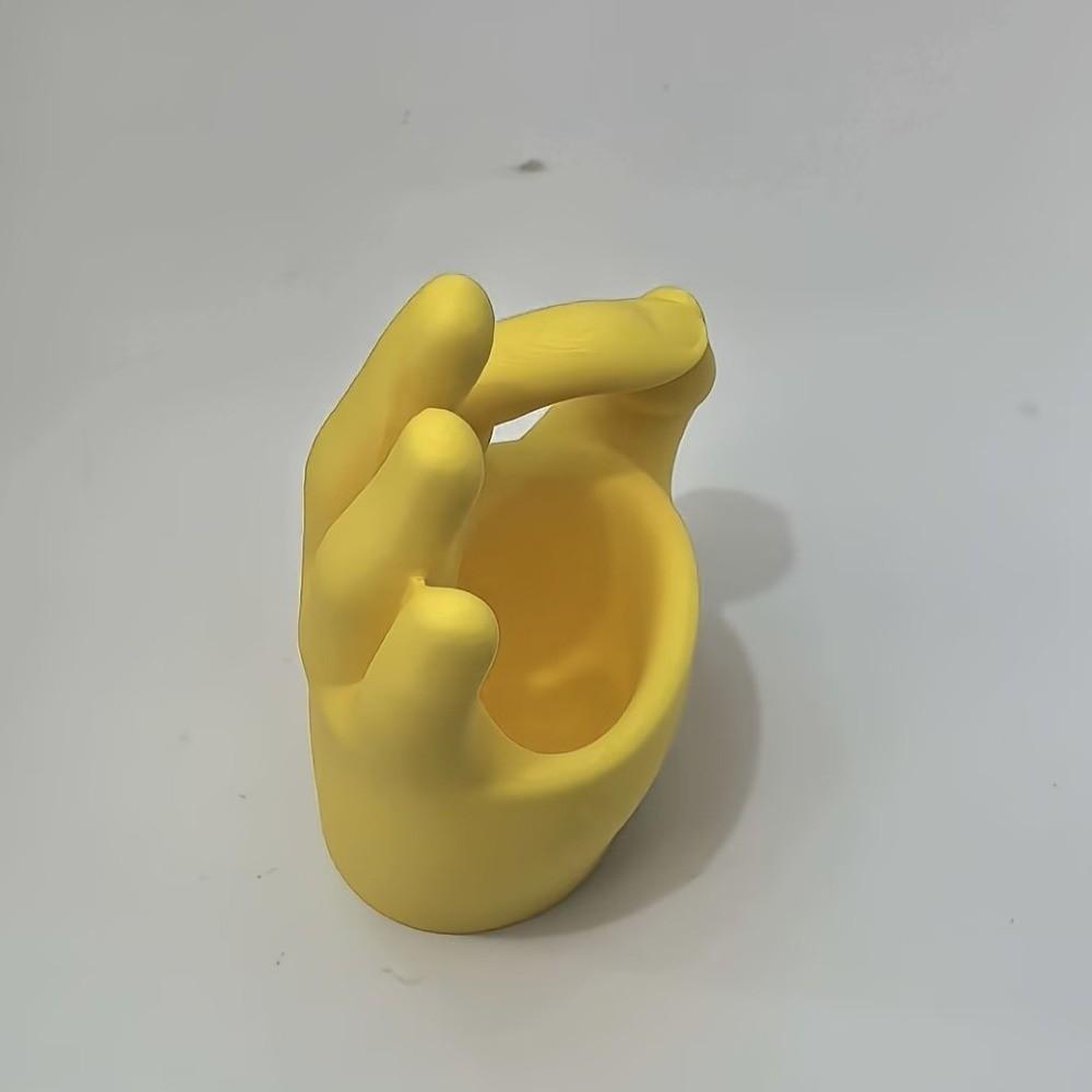 Einzigartiger Sukkulenten-Pflanztopf 3D-gedruckter Schreibtisch-Blumentopf OK-Gesten-Pflanztopf Schreibtisch-Dekoration