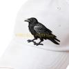 49MD Unisex Baseball Cap with Gothic Embroidery Crow Adjustable Snapbacks Dad Hat for Daily Activity Outdoor Sunproof Headwear