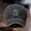 pc Adjustable Hat with World Gym Printed Pattern Unisex And WomenS Outdoor Athletic Style Ideal Gift for Gym Training Outdoor