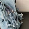 Denim Rucksack Damen Rucksack mit großer Kapazität