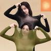 Moisturizing and Warming Long-sleeved Heating Beauty Mask, High-elasticity Base Layer for Thermal Underwear