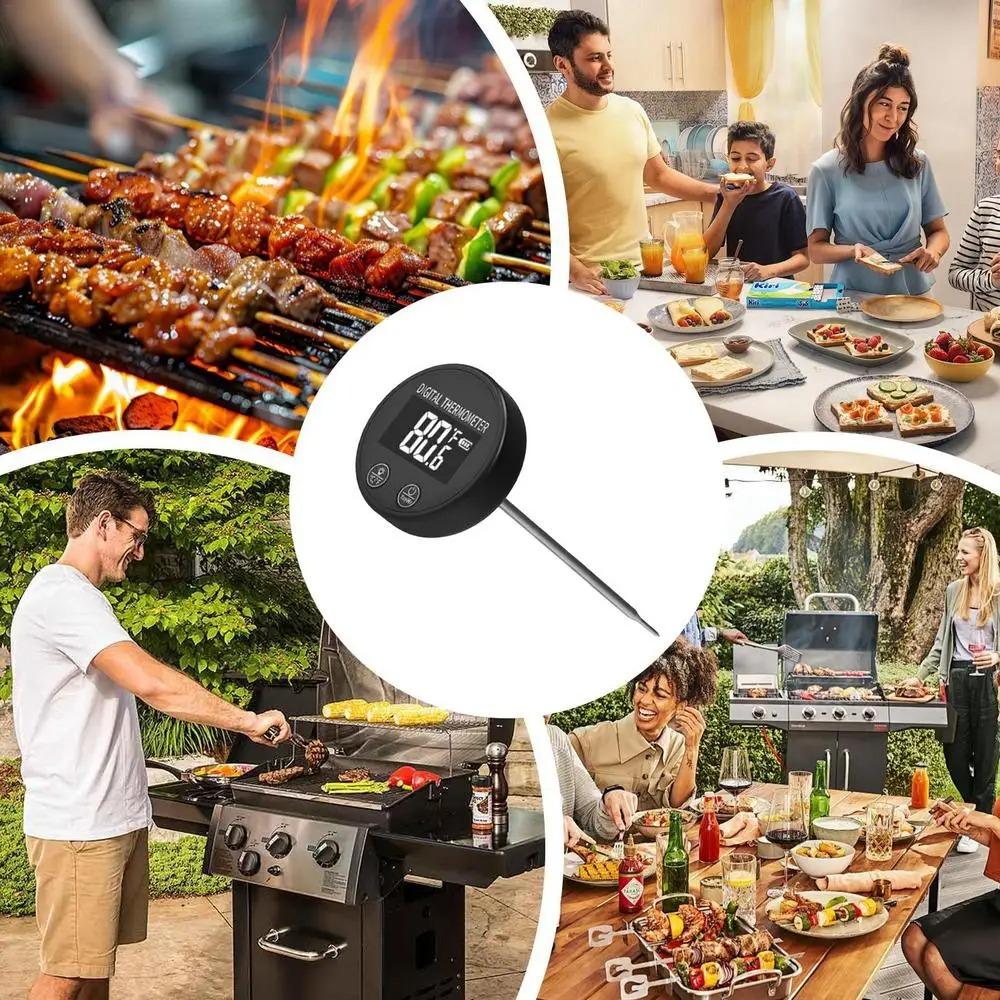 Digital Liquid Thermometer Waterproof Food Temp Gauge Portable Coffee Thermometer Probe Barista