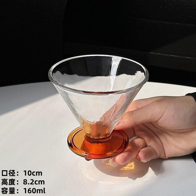160ml French Martini Vintage Glass Cups Short Foot Cocktail Glasses Cups Creative Iced Coffee Dessert Cup Tumbler