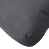 5 Piece Pallet Cushions Charcoal Grey Fabric