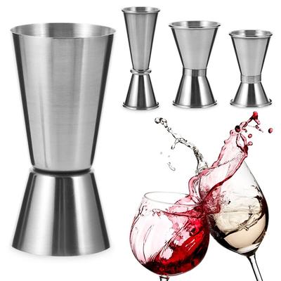 Stainless Steel Dual Shot Drink Spirit Measure Jigger Cocktail Shaker Measure Cup Kitchen Bar Tools
