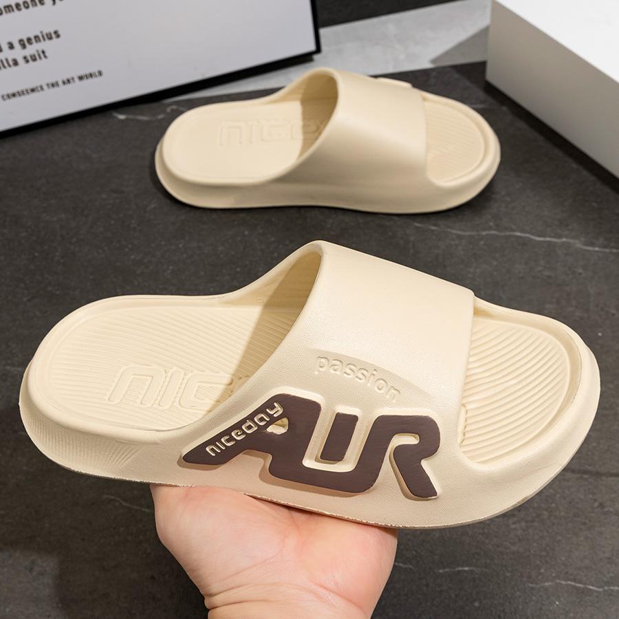 

Модные мужские тапочки Летние домашние тапочки для ванной Нескользящие стельки-облака Сандалии с мягкой подошвой Удобные для отдыха Пляжная домашняя обувь 40-41 хаки