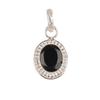 Black Onyx Gemstone 925 Sterling Silver Women Jewelry Handcrafted Pendant 1.20" PP-7-16