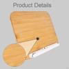 Book Stand for Reading Wooden Bookstand Foldable Portable Adjustable Holder Textbook Sheet