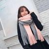Windproof Long Wool Tassel Scarf Thickened Winter Neckerchief Elegant Women Cashmere Scarf  Student