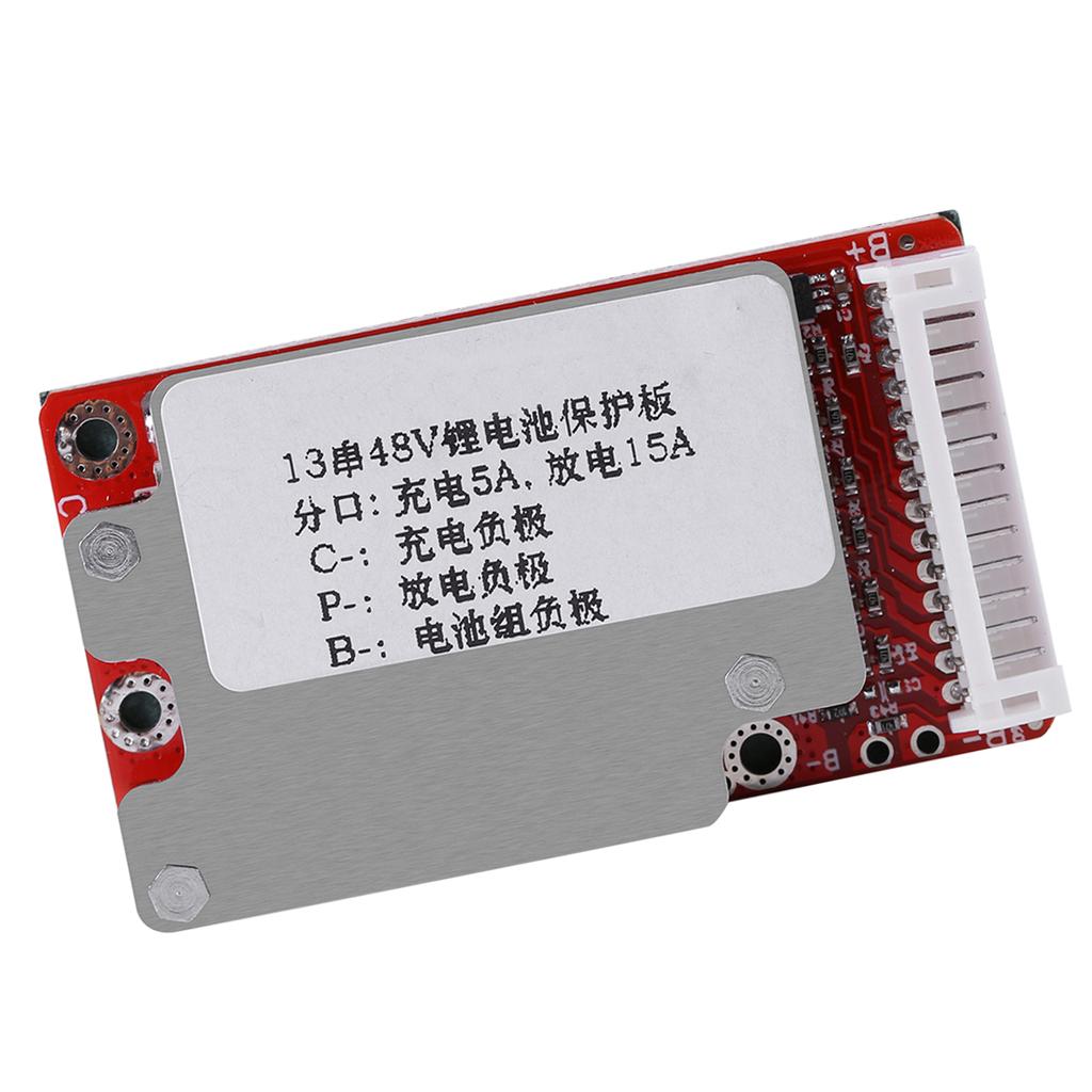 Li ion Li polymer batteripaketkort för 13S 48V/54,6V batterier