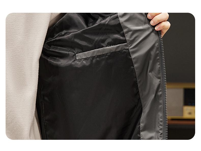 Veste d'hiver de travail pour homme - Duvet de canard blanc - Épaisse, Chaude et Coupe ample pour les grandes morphologies.
