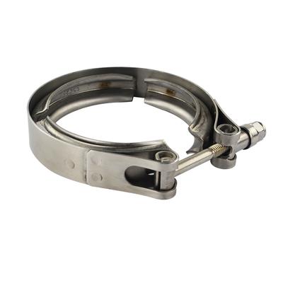 ZUCZUG von 1,5 Zoll bis 6,0 Zoll SS304 Rostfrei Temperaturbeständig Auspuff V-Band-Klemme (Klemme , KEIN Flansch enthalten)