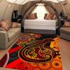 Lizard Print Outdoor Rug - Decorative Polyester Floor Mat for Patio, Camping, Living Room & Bedroom