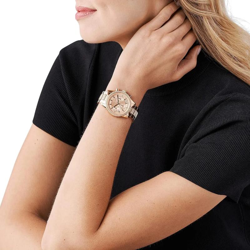Michael Kors MK6484 Gold Dial Womens Watch