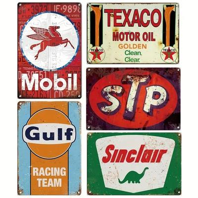 Vintage Metalen Blikken Bord Retro Garage & voor Man Cave Decor, 8x12 Inch - Perfect voor Oude Autowerkplaatsen, Benzinestations, Huiswandkunst
