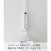 Yamazaki Tower Ironing Door Hanger, Slim, Adjustable Height, Folds Up When Not in Use, for Clothes Steamers, White, Dimensions: Approx. W2 x D21 x H54