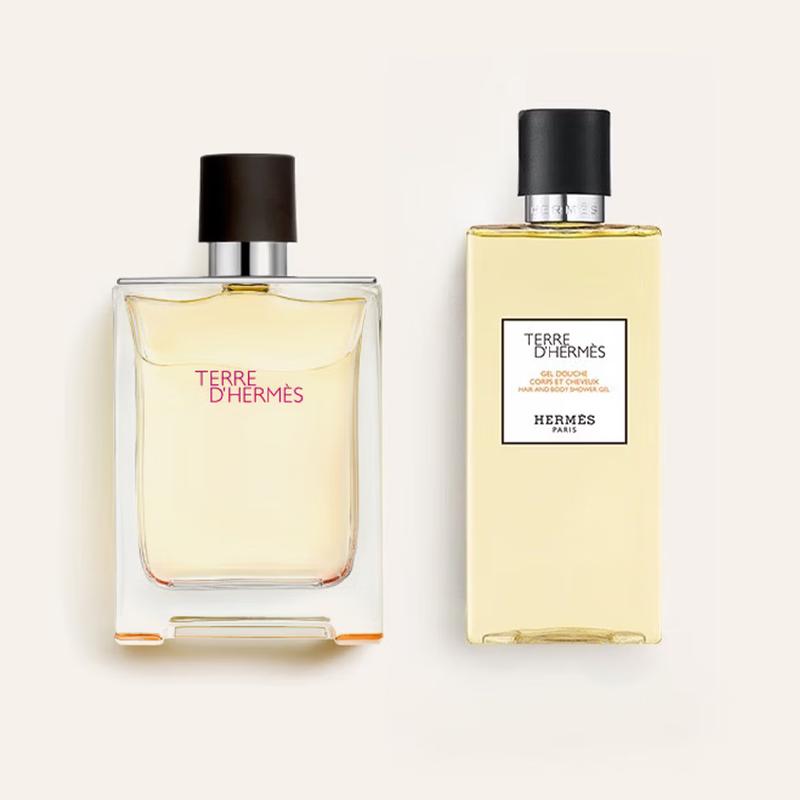 Hermes Earth Bath Men's Perfume Set Woody Eau de Toilette EDT + 21964818-Two-piece set: Dadi Light Fragrance 100ml + Dadi Shampoo and Shower Gel 200ml