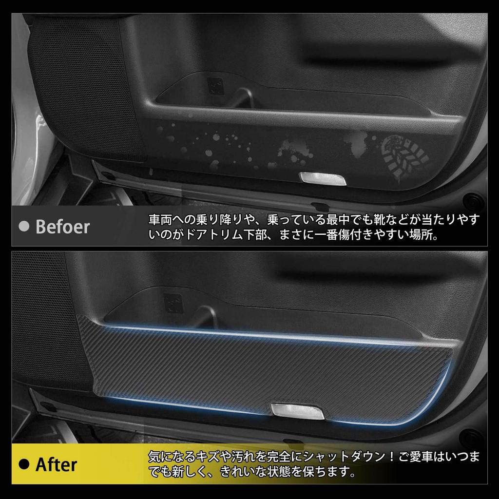 GIMUYA Toyota New Rank Land Cruiser 250 Door Kick Guard Door Trim Guard TRJ250W/GDJ