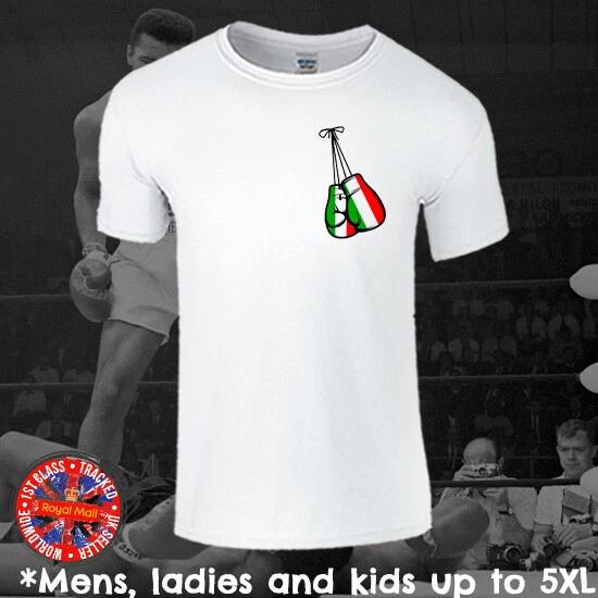 Italy Italia Boxing Gloves T-shirt Mens Ladies Kids Gift 2XL