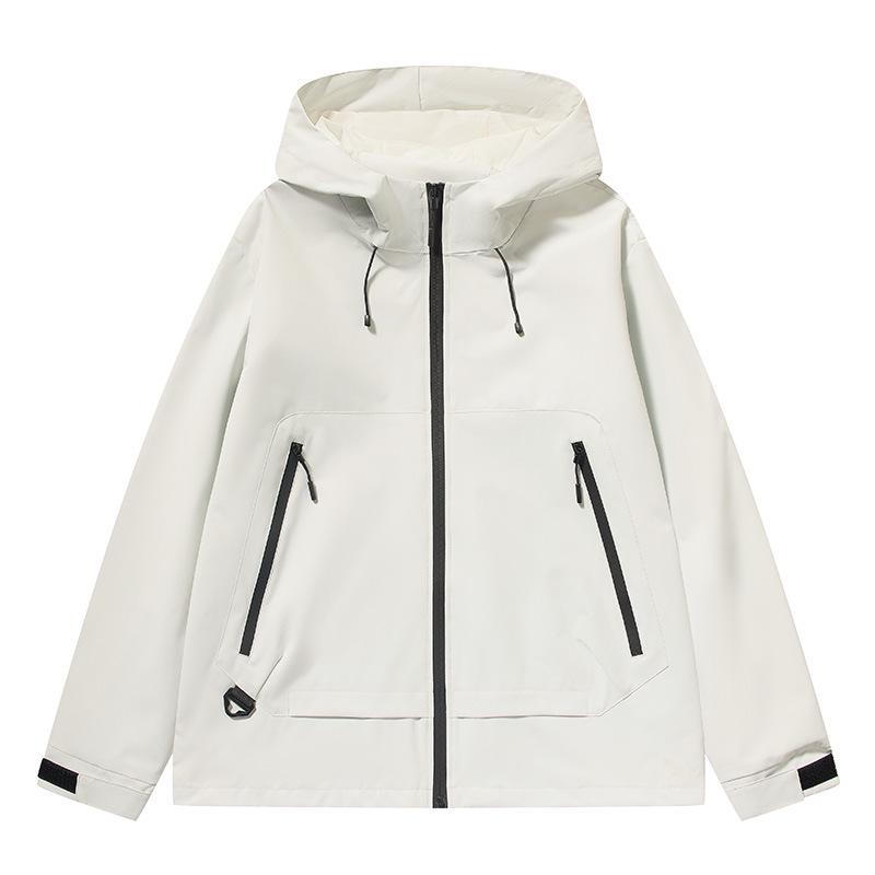 

Spring Unisex Hooded Windproof Waterproof Workwear Jacket 2XL