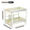 Door-Shaped Gold Double-Layer Pull-Out Storage Rack