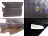 Authentic BOTTEGA VENETA Intrecciato Deep Navy Blue Leather Flap Long Wallet #a763  Refurbished