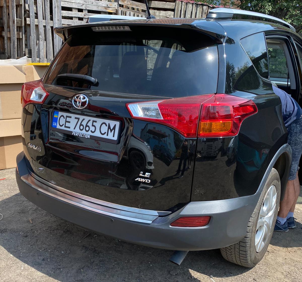 

Кромка багажника OmsaLine (нерж.) (2013-2016) для Toyota Rav 4
