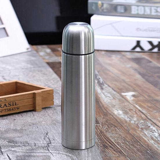 Portable Dual-layer Flask Tea Coffee Bottle Vacuum Thermal Water Cup Jug Mug