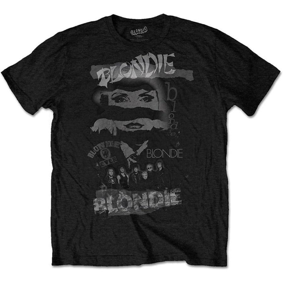 Blondie T Shirt Mash Up Band Logo Debbie Harry New Official Mens Black XXXXXL разноцветный