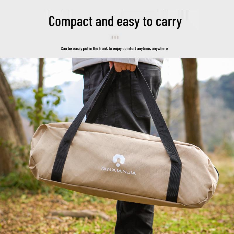 78cm Wide Portable Folding Camping Bed, Aluminum Alloy, Lightweight, for Outdoor & Office Nap