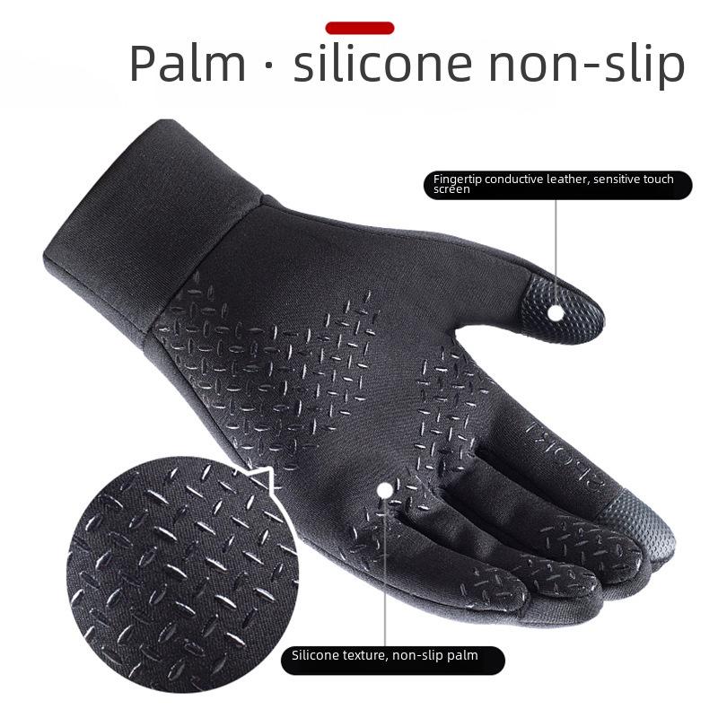 Mănuși calde de iarnă pentru bărbați pentru alergare în aer liber, alpinism, ciclism, antrenament de fotbal și protecție împotriva frigului.