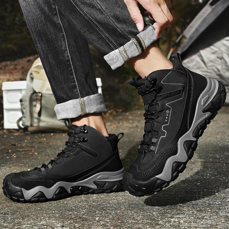 Scarponcini da Trekking Comodi da Uomo Sneakers Casual Scarpe da Passeggio Quotidiano da Viaggio Calzature da Trekking alla Moda Scarpe in Mesh Leggere