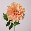 61CM Artificial Dahlia Flowers Green Leaves Simulation Dahlias Branch  Hotel Wedding Decoration