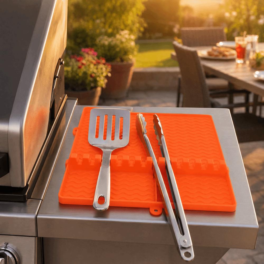 Heat Resistant Griddle Tool Mat Silicone Drip Pad Heat Resistant Silicone Griddle Mat Grilling