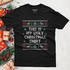 Funny Ugly Christmas Cotton T-Shirt, Holiday Party Outfit