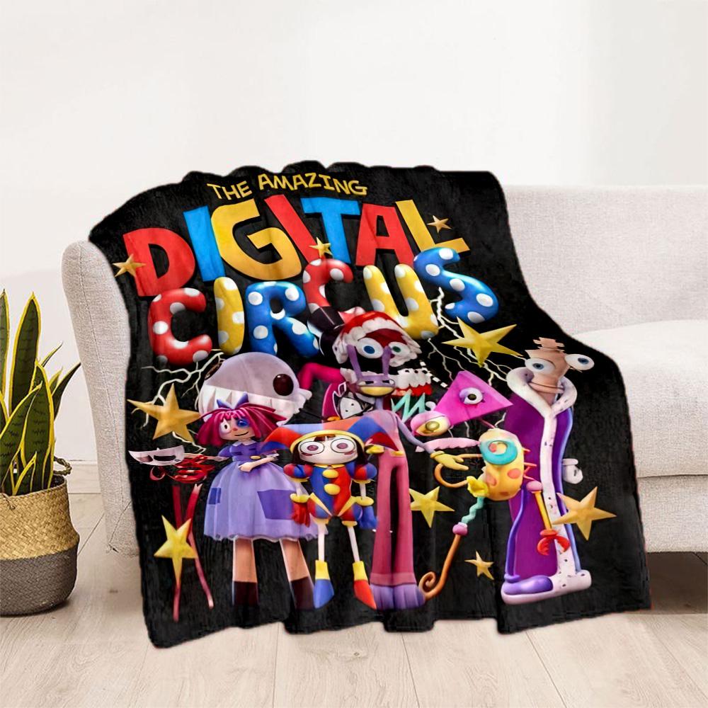 Digital Circus Blanket Soft Warm Cozy Suitable for Couch Office Chair Chair for All Seasons Warmthful Decor Best Holiday Gift for Friends Family