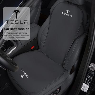 Car Seat Cushion Cover Ice Silk Breathable Protection Mat For Model 3 Model S Model X Model Y Cybertruck Roadster SpaceX