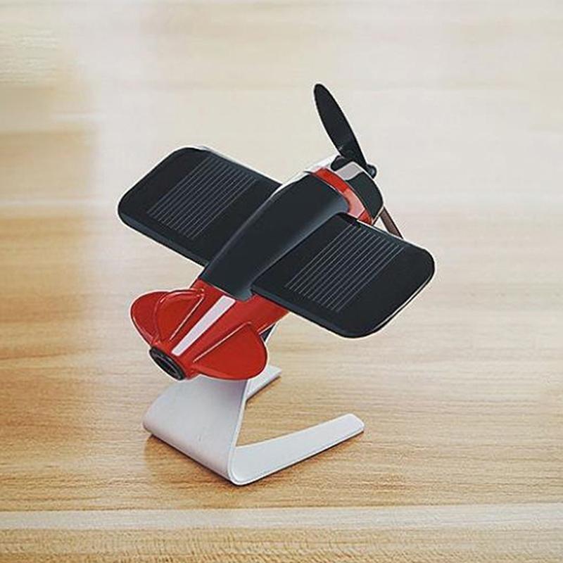 Car Air Freshener Solar Airplane Model Center Console Decoration Auto Fragrance Air Fresheners