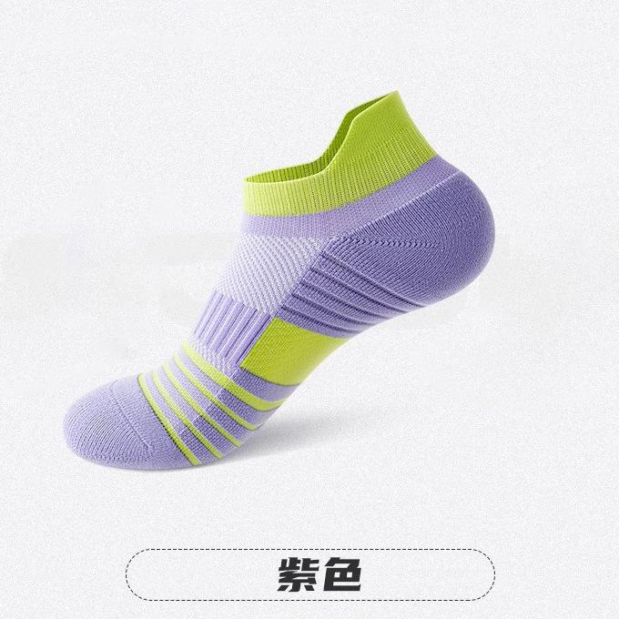 Sports Socks, Women's, Short Socks, Thin, Sweat Absorbing and Non Slip, Women's, Professional Badminton Socks, Running. Thick Soled Socks with Towels