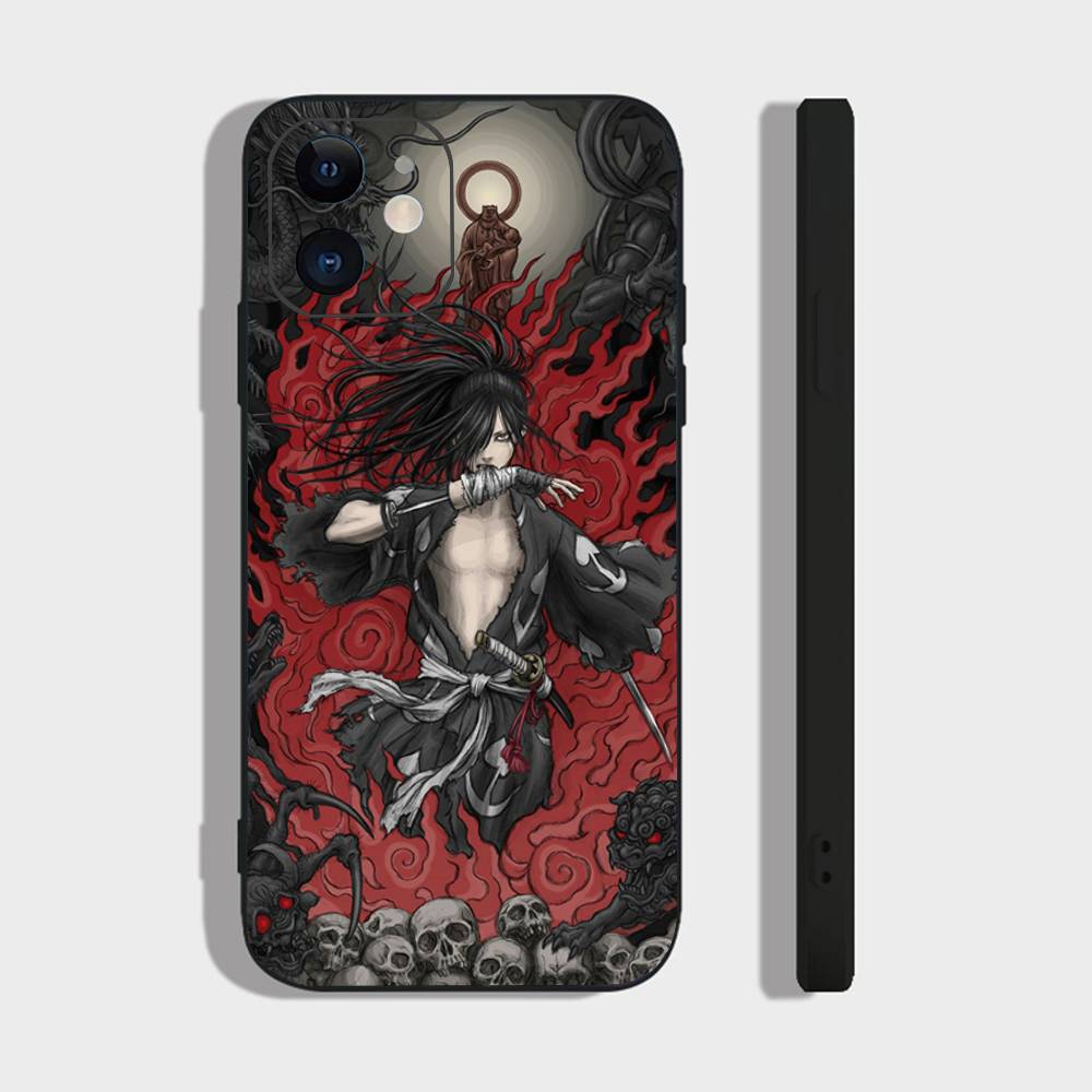 Anime Hyakkimaru Phone Case For IPhone 17 Air 16 15 14 13 Pro Max 11 12 Black Silicone Cover