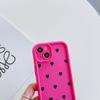 Black Love Hearts Pattern Soft TPU Phone Case for iPhone 17 Air 16 15 14 Pro Max Plus 13 12 Mini 8 7 X Xs Back Cover
