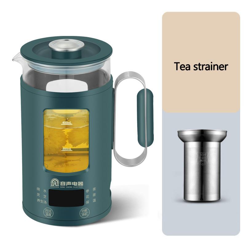 220VMini Electric Kettle Protable Health Pot Multifunction Tea Pot With Filter Stainless Steel Health Cup Glass Warm Water Boile CN