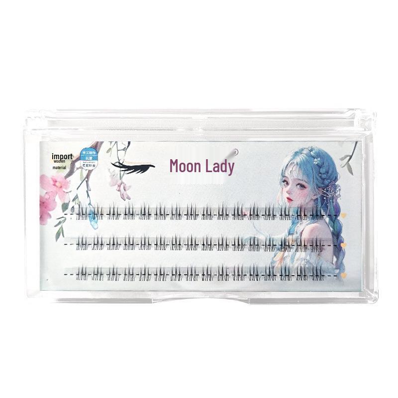 

Yue Jiao Niang Thunderbolt Lower Lashes: Natural, Transparent Stem, Comic Fairy Style