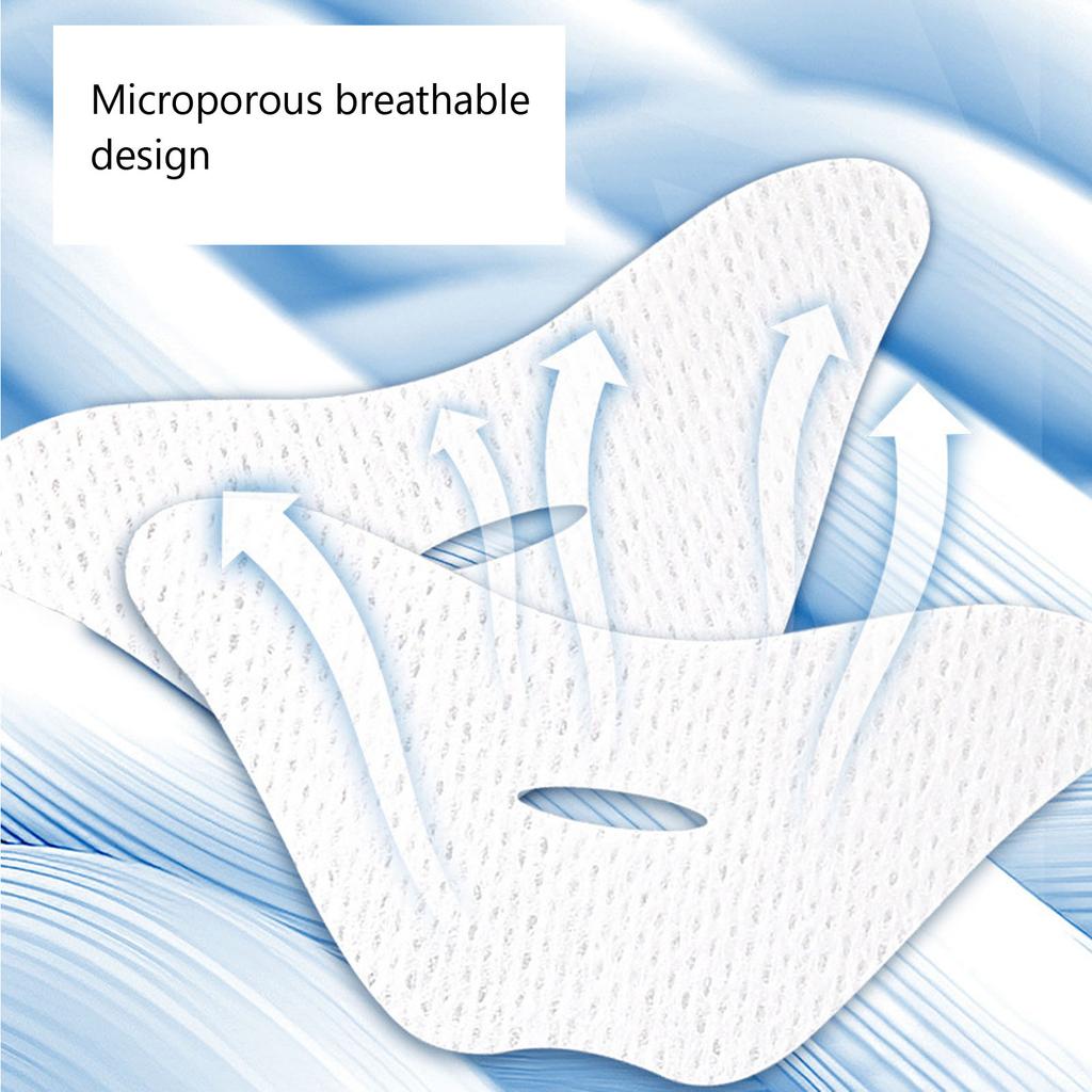 100 Sheet Micropore Mouth Tape Adhesive PE Micropore Mouth Sticker for Children Adults Transparent White