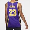 Nike NBA Lakers LeBron James 23 Fan Edition Pullover Crew Neck Jersey Men Sportswear Purple AA7097-514