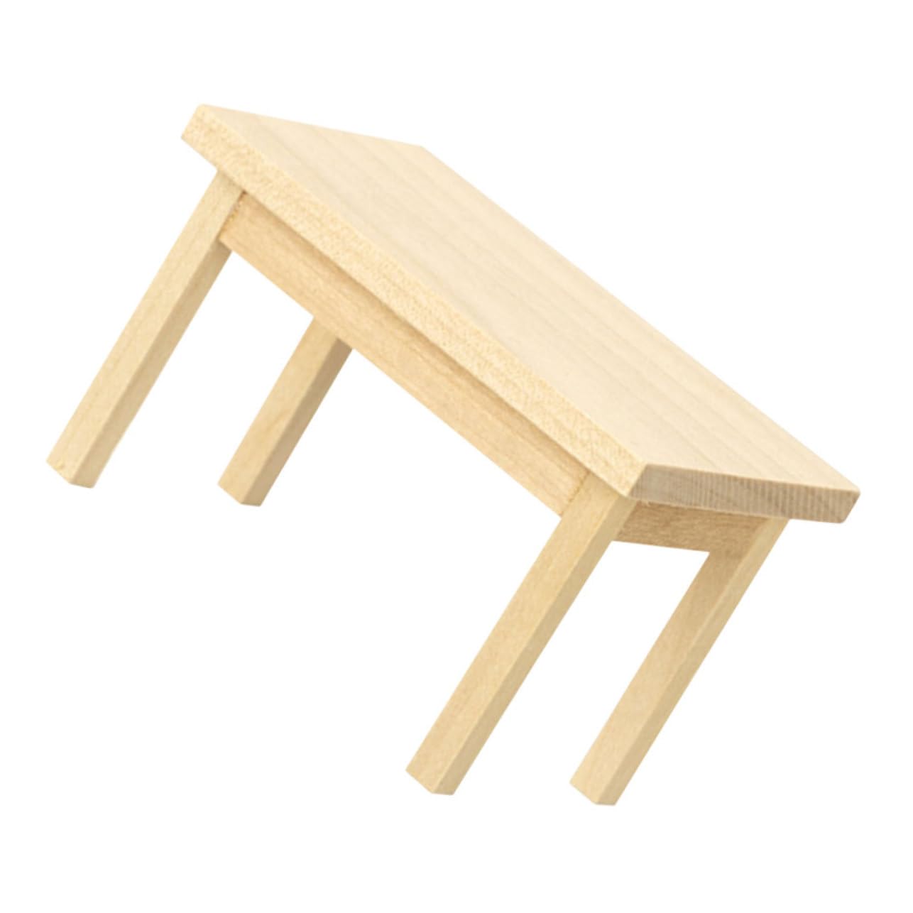 NOLITOY Мини-кукольный домик Деревянный стол Модель мебели Мини-стол Фигурка Домик Стол Фигурка Мебель Деревянная модель Дерево Мини