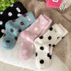 Women'S Winter Polka Dot Socks Mid Tube Cute Mink Velvet Sock Thickened Warm Sleeping Stockings
