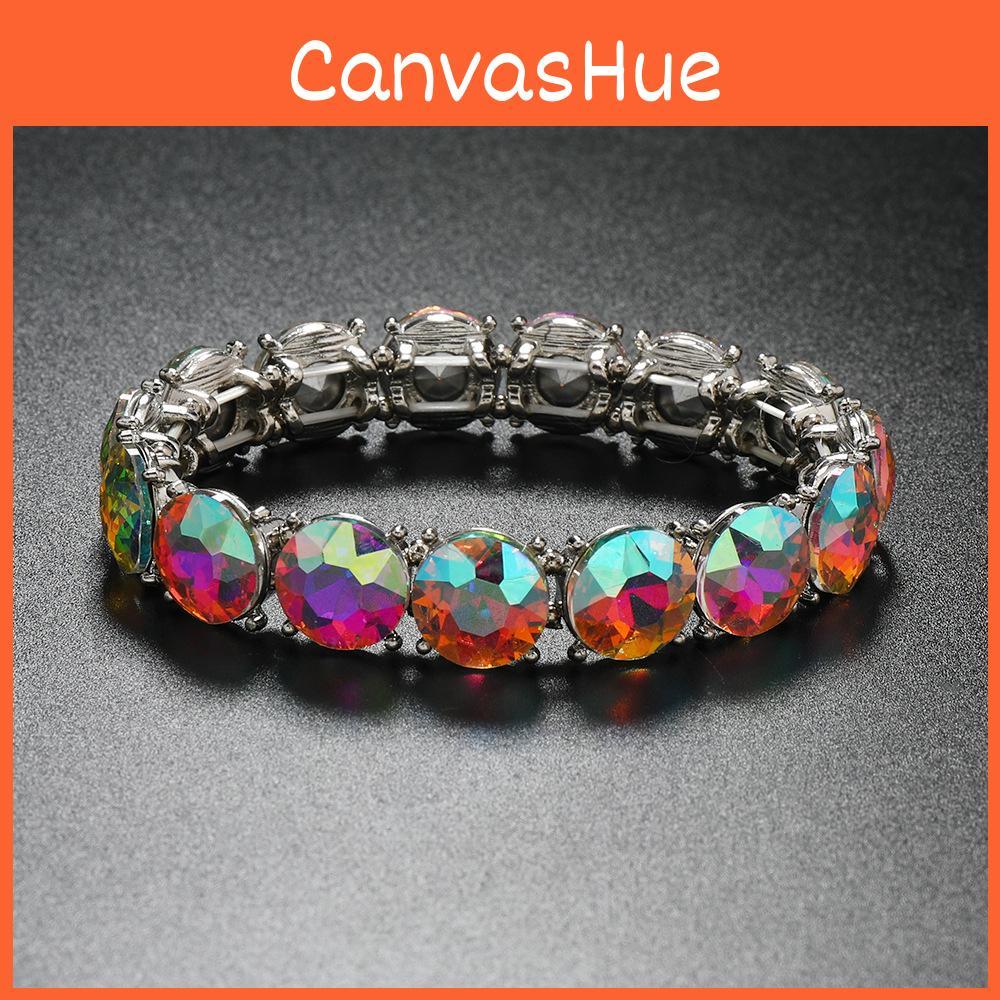 Waterdrum Geometric Unique Bangle With Rhinestones For Trendy Accessories Female
