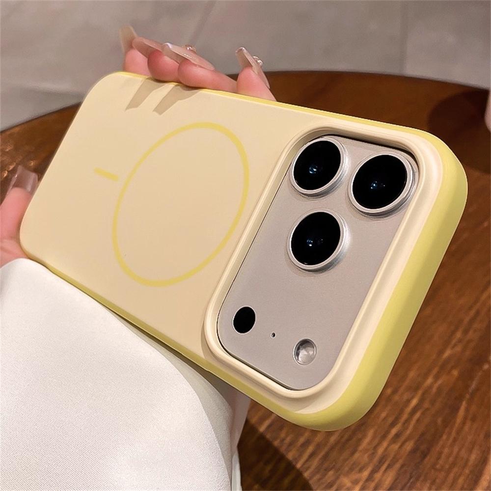 For Magsafe Magnetic Wireless Charging Matte PC Phone Case For iPhone 17 Pro 16 Pro Max Air Shockproof Soft Back Cover